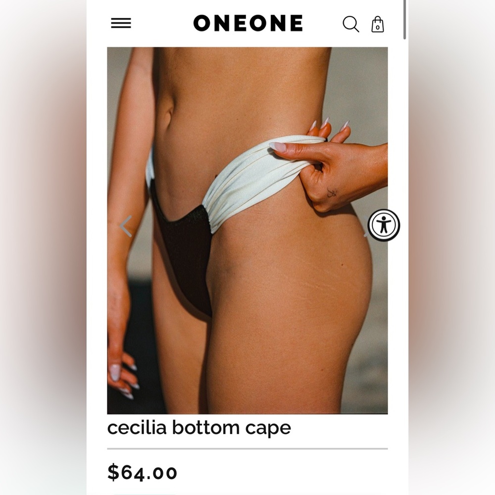 Oneone Cecilia Bottom Cape Full Coverage NWOT